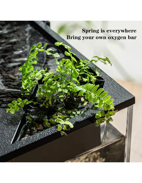 Acuario pequeño CuisinSmart 9.46L con filtro y luz