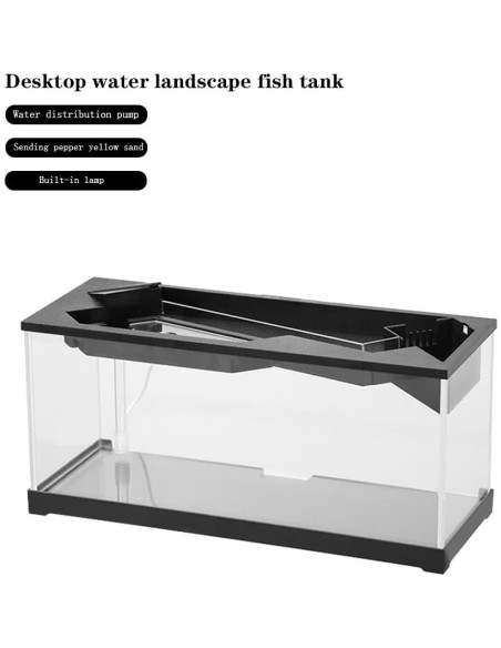 Acuario pequeño CuisinSmart 9.46L con filtro y luz