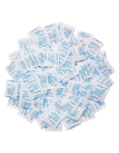 100 Paquetes de Gel de Silica Alimenticio Weriirew - Absorbente de Humedad