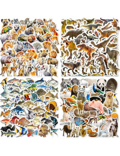 200 Stickers de Animales Kawaii Taeekiy - Vinilo Impermeable 2