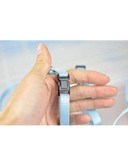 Arnés Ajustable para Erizos Hokmly 1cm x 110cm Azul