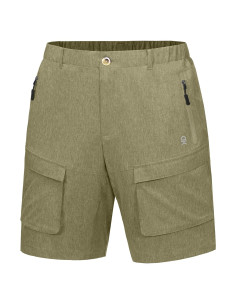 Pantalones Cortos Cargo Rápido Secado Hombre LDA Verde Oliva