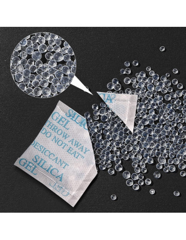 100 Paquetes de Gel de Silica Alimenticio Weriirew - Absorbente de Humedad