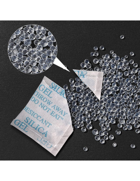 100 Paquetes de Gel de Silica Alimenticio Weriirew - Absorbente de Humedad