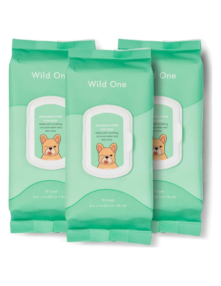 Toallitas Naturales para Perros Wild One Eucalipto 70 Unidades