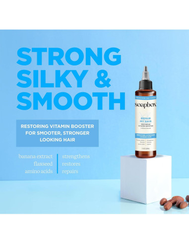 Tratamiento Capilar Reparador Soapbox con Vitamina E y B5 - 142 g