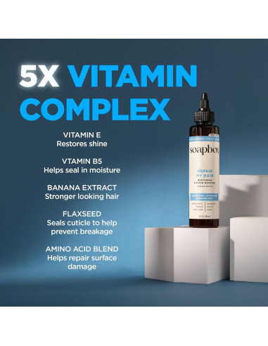 Tratamiento Capilar Reparador Soapbox con Vitamina E y B5 - 142 g