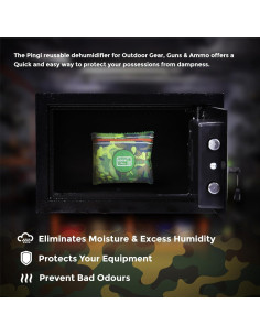 Deshumidificador Zarpax Camuflaje Paquete de 2 Reutilizables 2