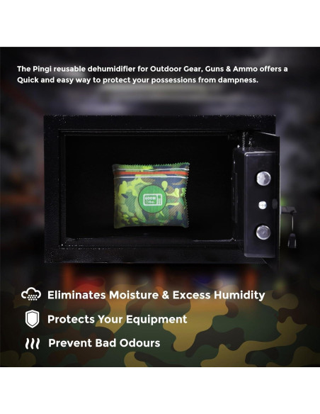 Deshumidificador Zarpax Camuflaje Paquete de 2 Reutilizables