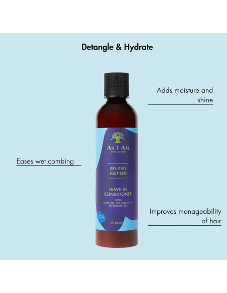 Acondicionador Sin Enjuague As I Am 226.8g - Cuero Cabelludo Seco