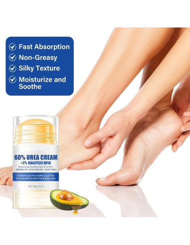 Crema Hidratante 60% Urea Holyarm para Pies y Manos 200g