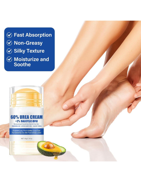 Crema Hidratante 60% Urea Holyarm para Pies y Manos 200g