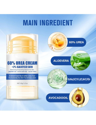 Crema Hidratante 60% Urea Holyarm para Pies y Manos 200g