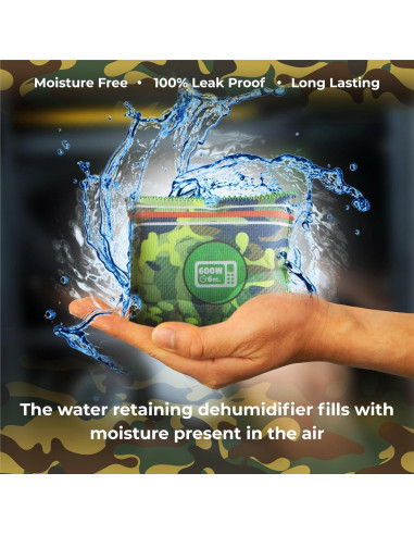 Deshumidificador Zarpax Camuflaje Paquete de 2 Reutilizables