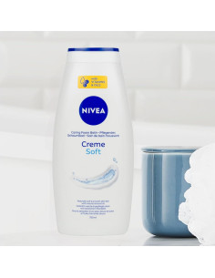 NIVEA Crema Suave Cuidado Baño 750 ml con Aceite de Almendra 2
