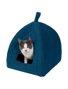Cueva para Gatos Furhaven Pequeña Azul Laguna 40.6x33x33 cm