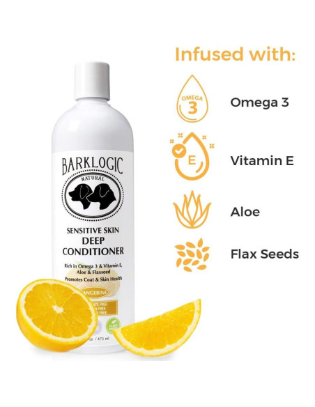 Acondicionador Profundo BarkLogic Mandarina 473 ml Piel Sensible