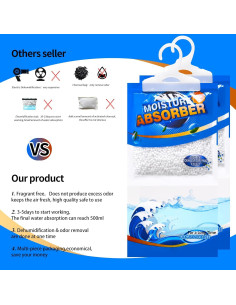 Bolsas Deshumidificadoras ZSZMFH 220g - Sin Fragancia, 500ml 2