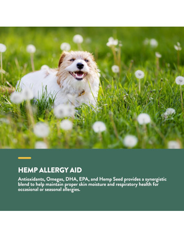 Suplemento NaturVet Hemp Allergy Aid para Perros 60 Masticables