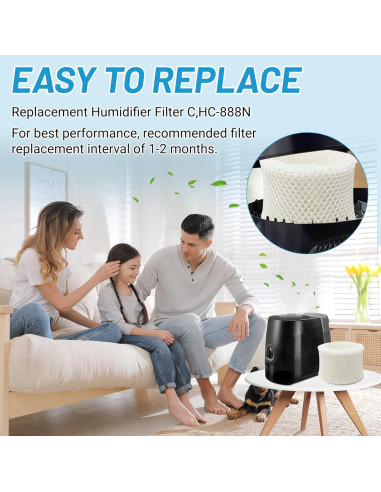 Filtros de Humidificador Lemige HC-888 C - 4 Pack Repuesto