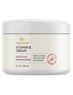 Crema de Vitamina E Swanson 118 ml - Hidratante Vegetariana