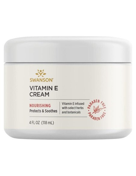 Crema de Vitamina E Swanson 118 ml - Hidratante Vegetariana