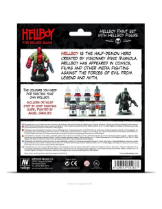 Juego de Mesa Vallejo VAL70187 Set de Pintura Hellboy 9 Piezas 2