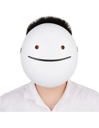 Máscara de Sueño Unisex Cosplay Anime Sonrisa Blanca 23.5 cm