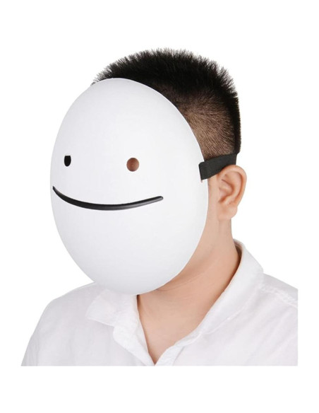 Máscara de Sueño Unisex Cosplay Anime Sonrisa Blanca 23.5 cm