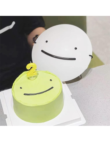 Máscara de Sueño Unisex Cosplay Anime Sonrisa Blanca 23.5 cm