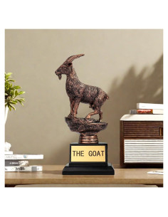 Trofeo Cabra TB TIBAG - 19.1 cm, Resina, Oro, Reconocimiento