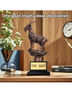Trofeo Cabra TB TIBAG - 19.1 cm, Resina, Oro, Reconocimiento 2