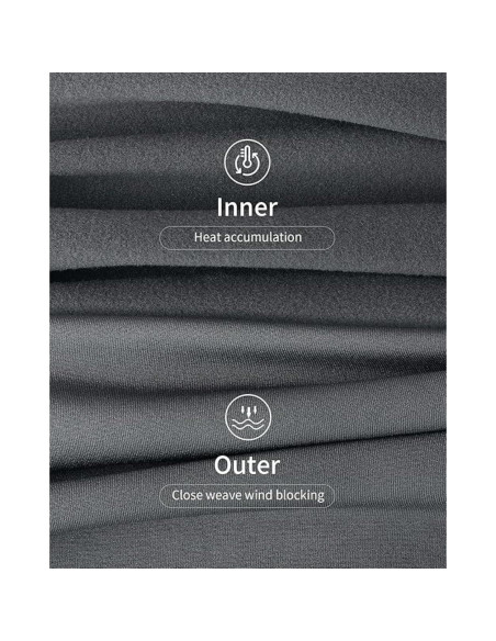 Conjunto Ropa Interior Térmica Mujer 9M Forro Polar Gris