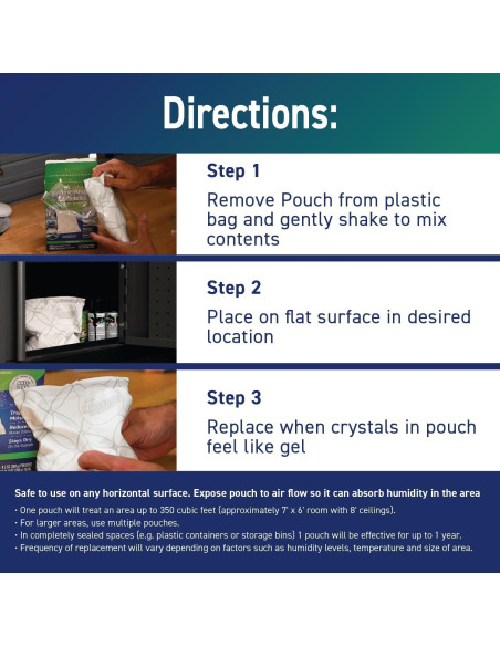 Bolsas Absorbentes de Humedad Concrobium 780 g - Control de Olores