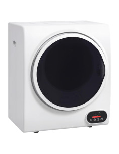 Secadora de Ropa Portátil HOMCOM 1.5 Pies Cúbicos Blanca