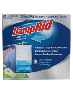 Absorbente de Humedad Colgante DampRid 436 g - Paquete de 6