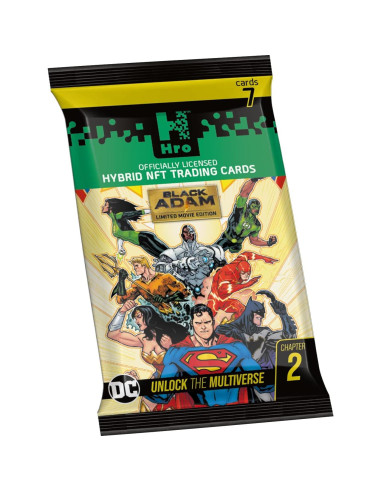 HRO DC Comics Caja de Inicio Premium 8 Paquetes Tarjetas NFT