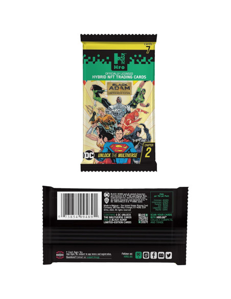 HRO DC Comics Caja de Inicio Premium 8 Paquetes Tarjetas NFT