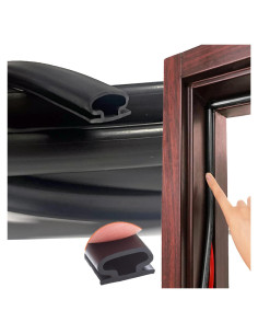 Tira de Sellado Aislante Acústico GOKINDOR 12m Negro