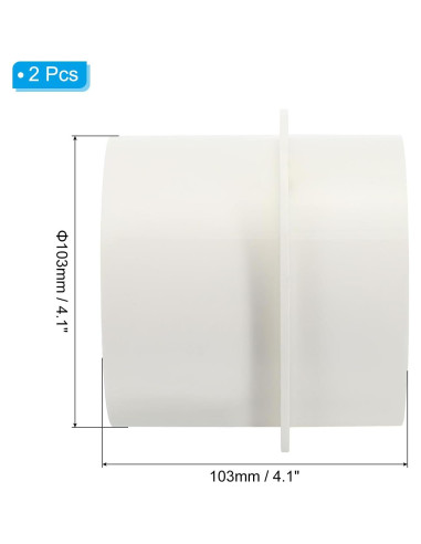 Compensador de Retorno PATIKIL 100 mm PVC 2 Pcs Blanco
