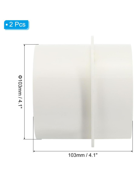 Compensador de Retorno PATIKIL 100 mm PVC 2 Pcs Blanco