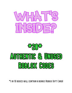Caja de Regalo de Códigos Roblox - Lote de 20 Códigos Nuevos 2