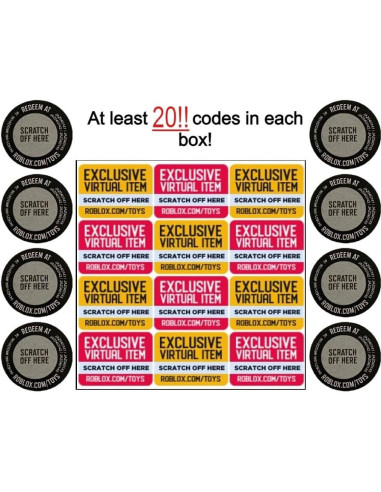 Caja de Regalo de Códigos Roblox - Lote de 20 Códigos Nuevos
