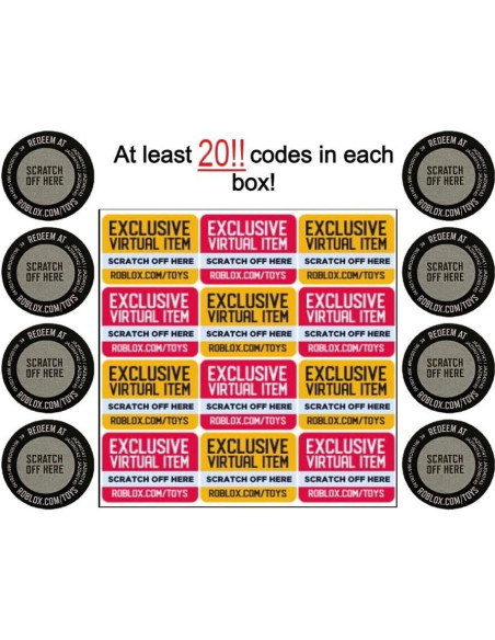 Caja de Regalo de Códigos Roblox - Lote de 20 Códigos Nuevos