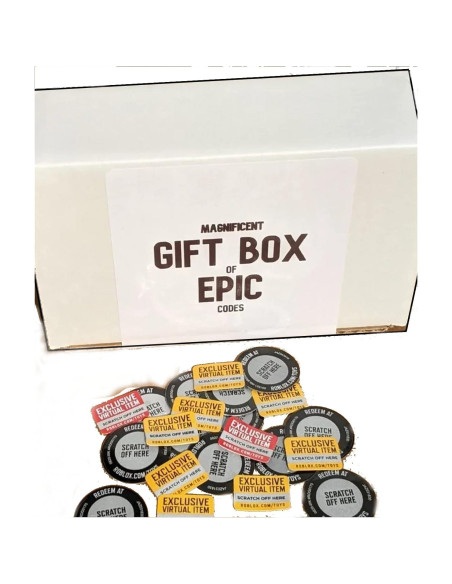 Caja de Regalo de Códigos Roblox - Lote de 20 Códigos Nuevos