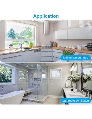 Compensador de Retorno PATIKIL 100 mm PVC 2 Pcs Blanco