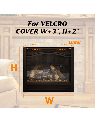 Cubierta de Chimenea CADARA 42x91 cm Aislamiento Negra