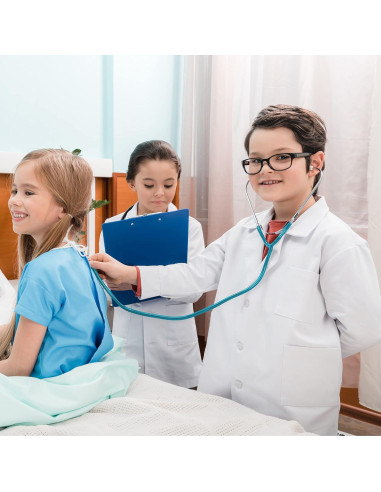 Estetoscopio de Juguete Skeleteen para Niños - 76 cm Azul