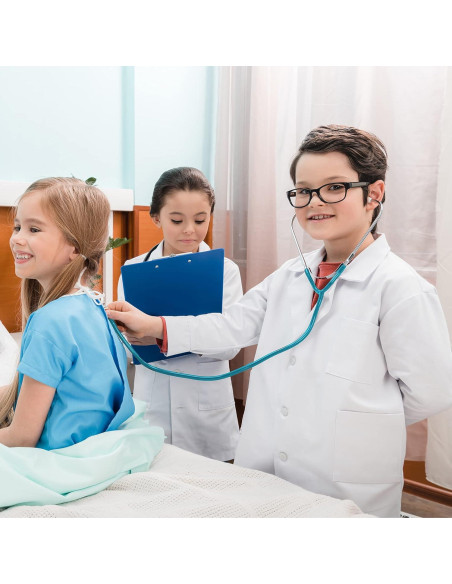 Estetoscopio de Juguete Skeleteen para Niños - 76 cm Azul