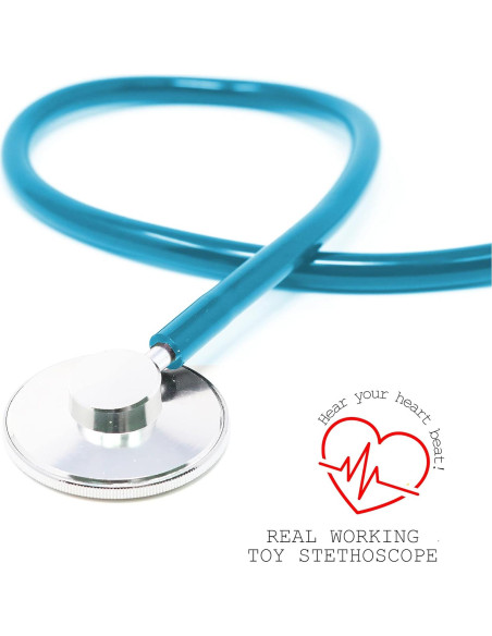 Estetoscopio de Juguete Skeleteen para Niños - 76 cm Azul